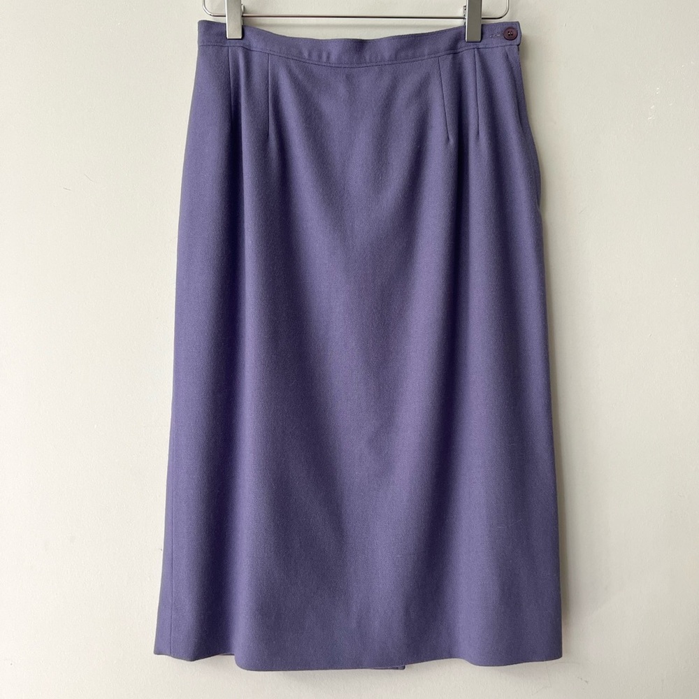 Pendleton Lavender Wool Pencil Skirt Made in USA Fully Lined with/zip
